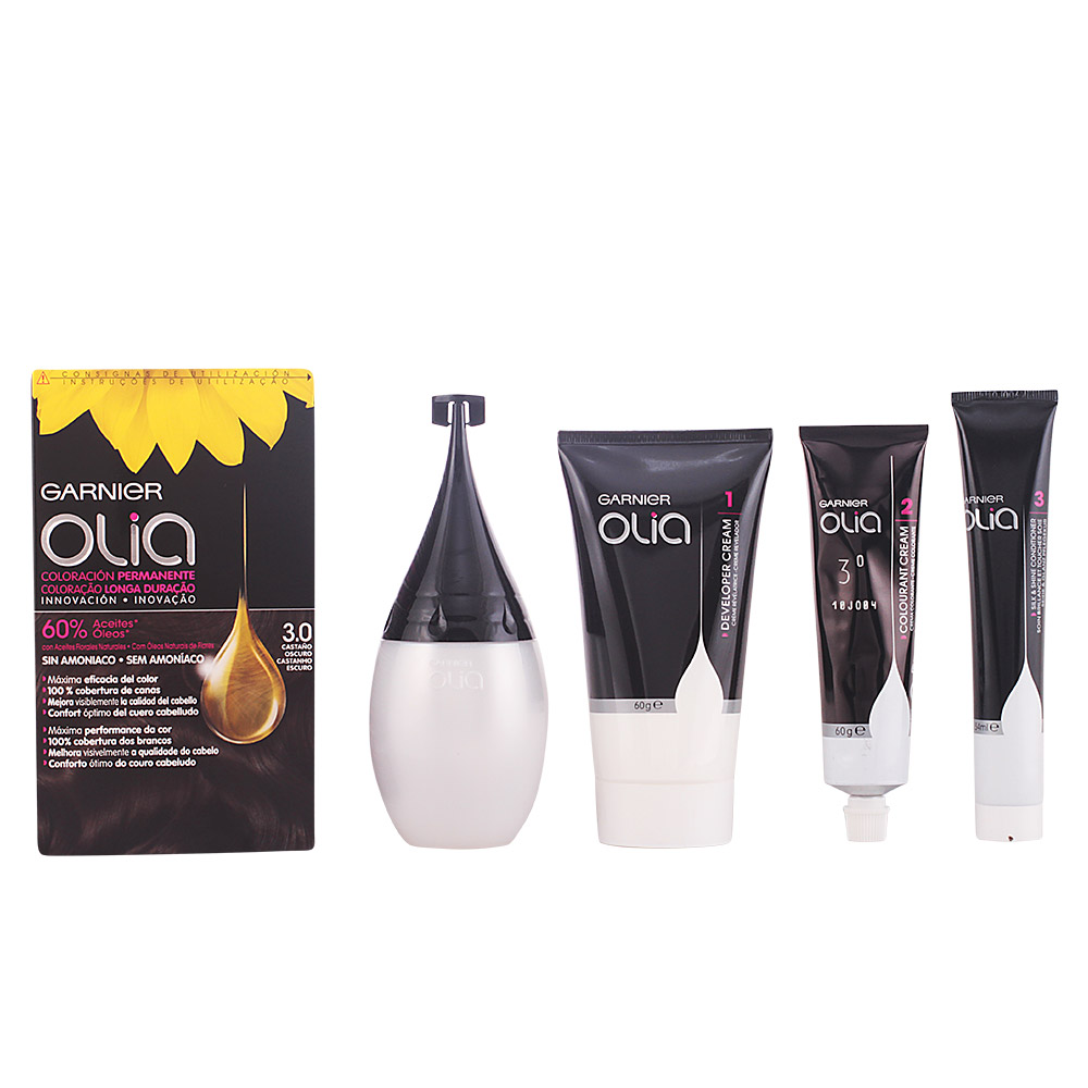 OLIA Permanent Color #3,0-Black 4 pz