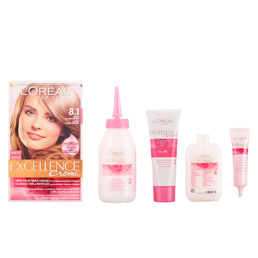 EXCELLENCE Creme tinte #8,1 rubio claro ceniza 192 ml