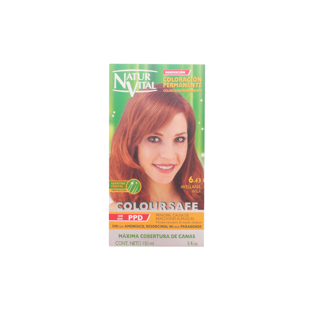 COLOURSAFE tinte permanente #6.43-avellana 150 ml